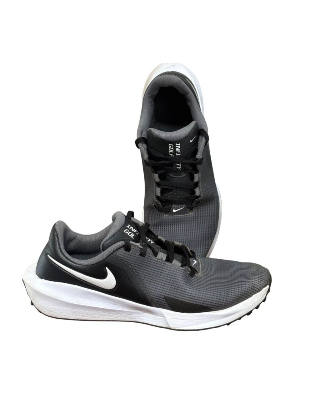 Nike Infinity Golf Next Nature Black Smoke Grey Shoes FN0555 001 Mens Size 9